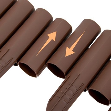 Садовый частокол Колья коричневый бордюрный забор 2,7 м