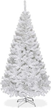 Sztuczna choinka, materiał PCW, sztuczna choinka z gałązkami białymi 180 cm