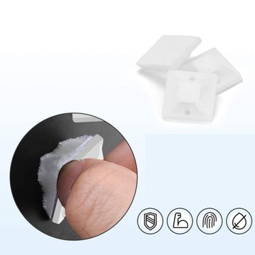 10x ORGANIZER UCHWYT ZACZEP DO KABLI NA TRYTKI 3M