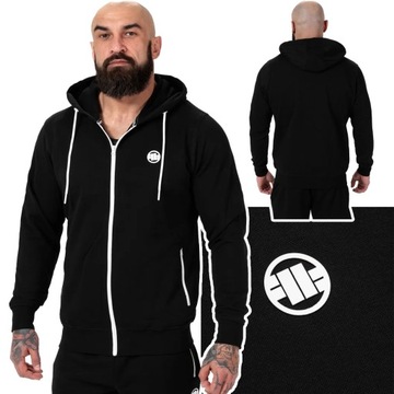 Bluza męska rozpinana z kapturem Pit Bull Small Logo French Terry r. L