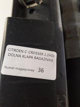 CITROEN C-CROSSER 2.2 HDI SPODNÍ VÍKO KUFRU KUFRU