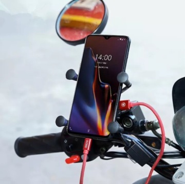 Держатель для телефона X-GRIP, индуктивное зарядное устройство USB