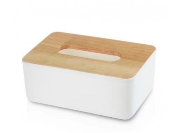 Контейнер для салфеток для держателя салфеток Диспенсер с крышкой из бамбука