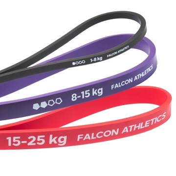 НАБОР ИЗ 3 ПОДТЯЖЕНИЙ FALCON ATHLETIC RESISTANCE