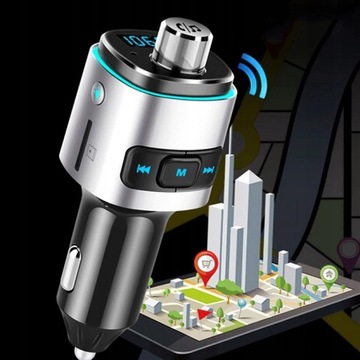 FM BLUETOOTH BT ПЕРЕДАТЧИК АВТОМОБИЛЬНОЕ ЗАРЯДНОЕ УСТРОЙСТВО ДЛЯ АВТОМОБИЛЯ 2X USB SD QC 3.0