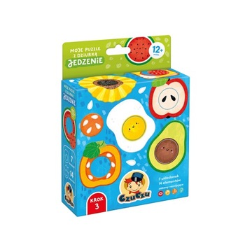 Czuczu Moje puzzle z dziurką JEDZENIE 1+ Czu Czu