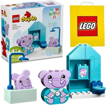 LEGO DUPLO 10413 KĄPIEL SŁONIKÓW ŁAZIENKA - Klocki od 1,5 roku
