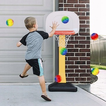 6x MINI PIŁKA MOON Z WYSOKIM ODBICIEM BOUNCY BALL