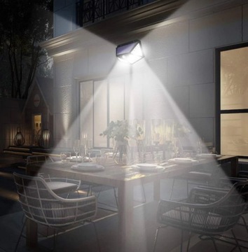 Солнечная лампа НАСТЕННЫЙ СВЕТИЛЬНИК с датчиком движения 100LED E080