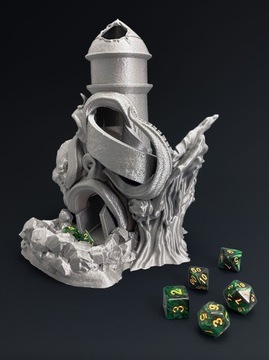 Башня для игры в кости - Башня для игры в кости Кракена, серебро