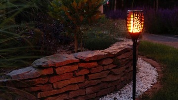 ENERGIA SOLAR POCHODNIA LED LAMPKA OGRODOWA