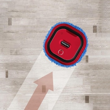 Робот для мытья полов, влажная и сухая уборка, красный USB