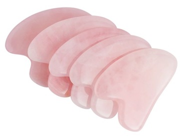 МАССАЖНАЯ ПЛИТА ДЛЯ ЛИЦА ГУА ША розовый кварц