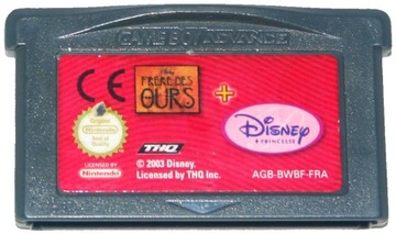 Dwie gry disneya na konsole Nintendo Game boy Advance - GBA.