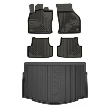 Gumová sada koberců a rohožek Volkswagen Golf VII 2012-2020 Hatchback, spodní část
