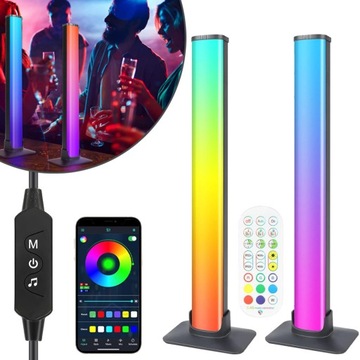 INTELIGENTNY PASEK ŚWIETLNY LED RGB PODŚWIETLENIE TELEWIZORA LAMPA DO GIER