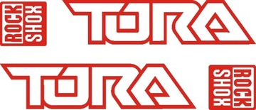 TORA ROCK SHOX naklejki amortyzator widelec 132C