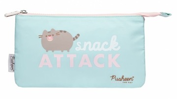 Piórnik szkolny Pusheen Saszetka Trzykomorowy na przybory Dla dziewczynki