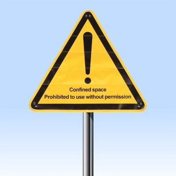 ТАБЛИЧКА ЗНАК «ВНИМАНИЕ ОПАСНОЙ ЗОНЫ»