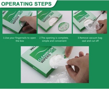 САЛФЕТКИ ДЛЯ ЧИСТЫХ ПОМЕЩЕНИЙ БЕЗ ПЫЛИ RL-045 - 50X