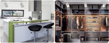 4 светодиодных отражателя БЕЛАЯ ЛАМПА ПОТОЛОЧНЫЙ СВЕТИЛЬНИК