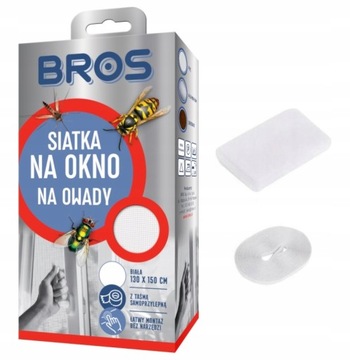 Оконная сетка Bros Москитная сетка 130X150см, белая