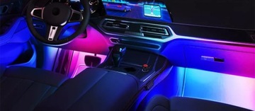 Светодиодные ленты USB светодиоды ИНТЕРЬЕР АВТОМОБИЛЯ Лента для салона автомобиля со светодиодной подсветкой