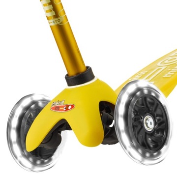 HULAJNOGA MINI MICRO DELUXE LED YELLOW MMD053