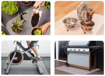 PAD ПОВОРОТНЫЙ ОФИСНЫЙ СТУЛ СТОЛ СТОЛ ЗАЩИТНЫЙ КОВРИК 100x140