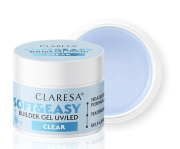 CLARESA SOFT & EASY BUILDER GEL BUDUJĄCY ŻELZ TIKSOTROPIĄ CLEAR 12G