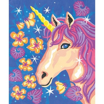 Zestaw kreatywny Malowanie po numerach Jednorożce dla dzieci, 7 lat+, Janod