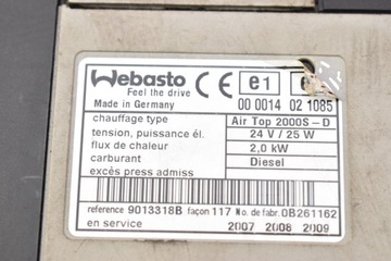 WEBASTO 7420864446A RENAULT PREMIUM DXI 07R
