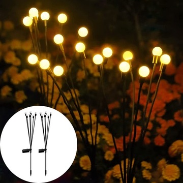 Solar Garden LED Firefly Świetliki Light na zewnąt