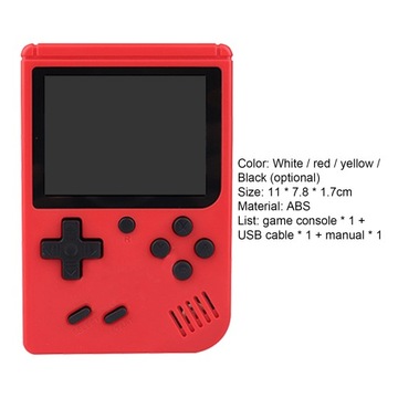 Портативная игровая консоль RS-50, 3,0 дюйма, встроенная мини-игра на 500 игр