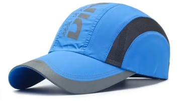 Czapka z daszkiem lekka sport cienka przewiewna na lato rower TENIS niebies