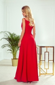 Chiara elegancka suknia na ramiączkach czerwona L