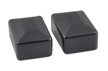 NASADKA ZEWNĘTRZNA ZAŚLEPKA NA SŁUPEK 60X40 mm CZARNA RAL 9005 X 2 SZT
