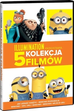 MINIONKI 1-5 PAKIET (5 DVD)