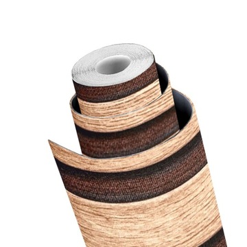 Обои ламеллу клеяные настенные панели 3D шпон Lamele Brown Wood 10M