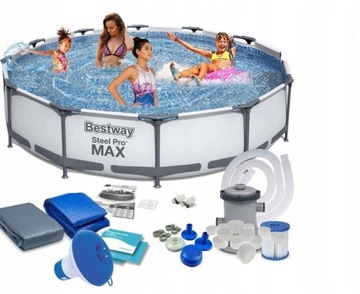 BASEN STELAŻOWY 56416 PRO-MAX 366x76 BESTWAY MAX ZESTAW