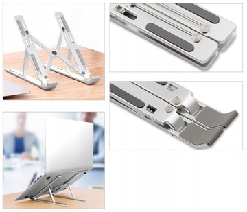 Складная подставка VAZIO, алюминий, СЕРЕБРЯНЫЙ для ноутбука MacBook iPad (N29-3-S)