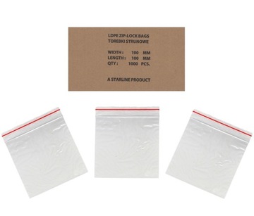 WORECZKI TOREBKI STRUNOWE 100x100 mm x 100 samarki