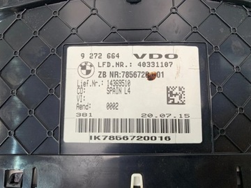 BMW M3 F80 M4 F82 PŘÍSTROJOVÁ DESKA BUDÍKY USA 9272664