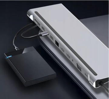 АДАПТЕР USB C HUB MACBOOK AIR PRO M1 M2 M3 2x HDMI USB SD VGA RJ45 12in1 PD