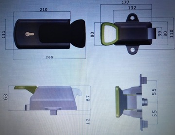 Замок для дверей морозильной и холодильной камер