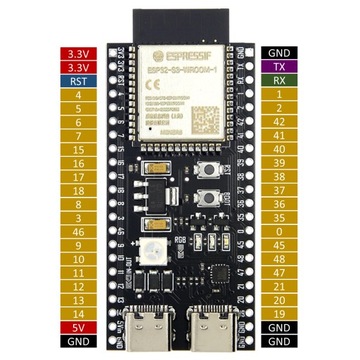 ESP32-S3-DevKitC-1 N8R2 Wi-Fi BLE 5.0 Mesh Type C