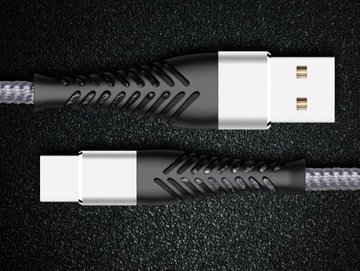 ПРЕМИАЛЬНЫЙ КАБЕЛЬ USB-C ДЛЯ ЗАРЯДНОГО УСТРОЙСТВА USB ТИПА C ТИПА C НА USB, 2 м, 2,4 А, QC 3.0