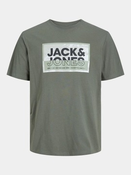 Jack&Jones T-Shirt Logan 12253442 Zielony Standard Fit