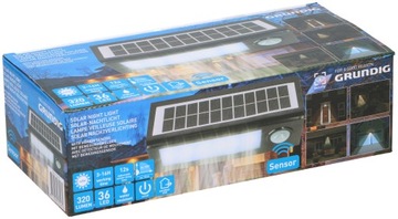 GRUNDIG Lampa Solarna LED z czujnikiem ruchu