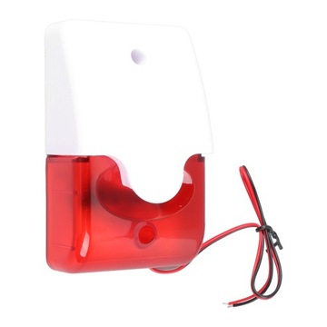 Przewodowy alarm stroboskopowy, migające światło 220 V, sygnał dźwiękowy